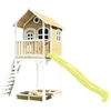 Image de Axi Romy Maison Enfant Avec Bac À Sable & Toboggan Vert Clair | Aire De Jeux Pour L'Extérieur En Blanc & Marron| Maisonnette / Cabane De Jeu En Bois
