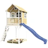 Image de Axi Romy Maison Enfant Avec Bac À Sable & Toboggan Bleu | Aire De Jeux Pour L'Extérieur En Blanc & Marron| Maisonnette / Cabane De Jeu En Bois