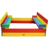 Image de Axi Ella Bac À Sable Enfant Multicouleur - 100 X 95 Cm Bac À Sable Pour Enfants En Bois Fsc Avec Couvercle & Banc