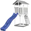 Image de Axi Beach Tower Aire De Jeux Avec Toboggan En Bleu & Bac À Sable | Grande Maison Enfant Extérieur En Gris & Blanc | Cabane De Jeu En Bois