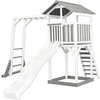 Image de Axi Beach Tower Aire De Jeux Avec Toboggan En Blanc, Cadre D'Escalade & Bac À Sable | Grande Maison Enfant Extérieur En Gris & Blanc | Cabane De Jeu