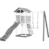 Image de Axi Beach Tower Aire De Jeux Avec Toboggan En Gris, Balançoire & Bac À Sable | Grande Maison Enfant Extérieur En Gris & Blanc | Cabane De Jeu En Bois