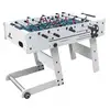 Image de Table de Baby-Foot Pliable Scorpion Kick TS en Blanc - Parfait pour Tous les Espaces - Neuf