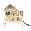 Image de Axi Emma Maison Enfant Avec Toboggan Gris | Aire De Jeux Pour L'Extérieur En Marron & Blanc | Maisonnette / Cabane De Jeu En Bois