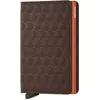 Image de Secrid Slimwallet Opticat Brown-Orange Coffre-fort pour cartes bancaires