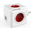 Image de ALLOCACOC Allocacoc PowerCube Original USB Type E power extension 4 prise(s) AC Indoor Red