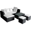 Image de vidaXL Ensemble de canapés de jardin 12 pièces Poly rotin noir