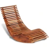 Image de vidaXL Chaise longue à bascule en bois d'acacia