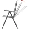 Image de vidaXL Chaises de jardin empilables 2 pcs. acier gris