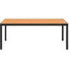 Image de vidaXL Table de jardin brune 185x90x74 cm Aluminium et WPC