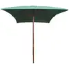 Image de vidaXL Parasol 200x300 cm mât en bois vert