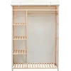 Image de vidaXL Armoire tissu et bois de pin 110 x 40 x 170 cm