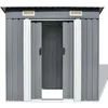 Image de vidaXL Abri de jardin Gris Métal
