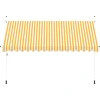 Image de vidaXL Store rétractable manuel 400 cm orange/blanc rayé