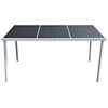 Image de vidaXL Table de jardin 150x90x74 cm noir acier