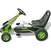 Image de vidaXL Kart à pédales avec siège réglable vert