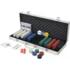 Image de vidaXL Set de poker avec 500 jetons Aluminium