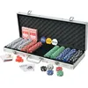 Image de vidaXL Set de poker avec 500 jetons Aluminium