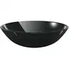 Image de vidaXL Lavabo en verre trempé 42 cm noir