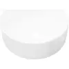 Image de vidaXL Lavabo rond en céramique blanc 40 x 15 cm