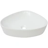 Image de vidaXL Lavabo triangulaire en céramique blanc 50,5 x 41 x 12 cm