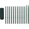 Image de vidaXL Clôture européenne acier 25 x 1,5 m vert