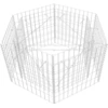 Image de vidaXL Plateau hexagonal en gabion 100×90×50 cm