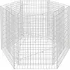 Image de vidaXL Plateau hexagonal en gabion 160×140×100 cm