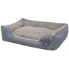 Image de vidaXL Lit pour chien avec coussin rembourré taille M Gris