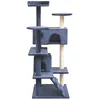 Image de vidaXL Arbre à chat Sisal 125 cm bleu foncé