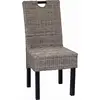 Image de vidaXL Chaise de salle à manger 2 pcs. Rotin Kubu bois de manguier