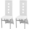 Image de Vidaxl - Chaises À Manger Lot De 2 Blanc Similicuir