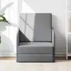 Image de vidaXL Fauteuil-lit Extensible Tissu Gris clair