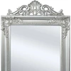 Image de vidaXL Miroir sur pied de style baroque 160x40 cm argenté