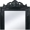 Image de vidaXL Miroir sur pied style baroque 160x40 cm noir