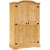 Image de vidaXL Armoire style mexicain en pin 2 portes
