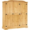 Image de vidaXL Armoire style mexicain en pin 3 portes