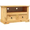 Image de vidaXL Armoire TV style mexicain en bois de pin 91x43x56 cm