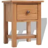 Image de Vidaxl Nightstand 36x30x47 Cm Solid Oak Wood