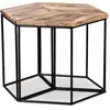 Image de vidaXL Table basse en bois massif de manguier 56x48x40 cm