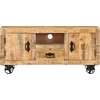 Image de vidaXL Armoire TV en bois de manguier brut 110x30x50 cm