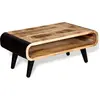 Image de vidaXL Table basse en bois de manguier brut 90x55x39 cm