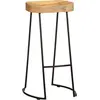 Image de vidaXL Tabouret de bar 2 pcs. Bois massif de manguier
