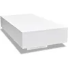 Image de vidaXL Table basse haute brillance blanche
