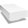 Image de vidaXL Table basse blanc brillant