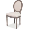 Image de vidaXL Chaises de salle à manger 4 pcs. Tissu crème