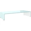 Image de vidaXL Rehausse TV/moniteur verre vert 70x30x13 cm