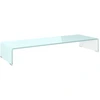 Image de vidaXL Rehausse TV/moniteur verre vert 90x30x13 cm