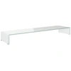 Image de vidaXL Rehausse TV/moniteur en verre vert 120x30x13 cm