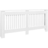 Image de vidaXL Couverture de radiateur blanc MDF 172 cm